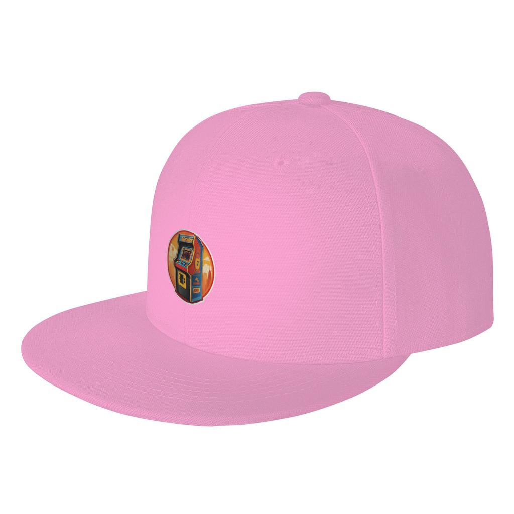 Fashion Arcade Game Retro Sticker Flat Brim Sun Hat  Sports And Fitness Hats