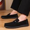 Fashion Spring New Men's Outdoor Breathable Bean Shoes Fashion Brand Comfortable Soft Bottom Anti Velvet Leather Round Head Casual Shoes