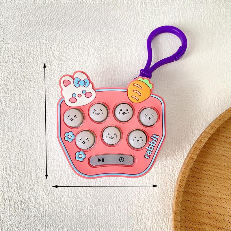 Cross-Border Mini Whack-a-Mole Game: Children's Decompression Toy, Educational Fun Keychain, Push-Button.
