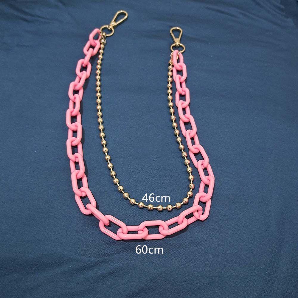 Decoration Men Women Acrylic Chains Plastic Belts Punk Style Waist Chains Pants Chains Double Layer