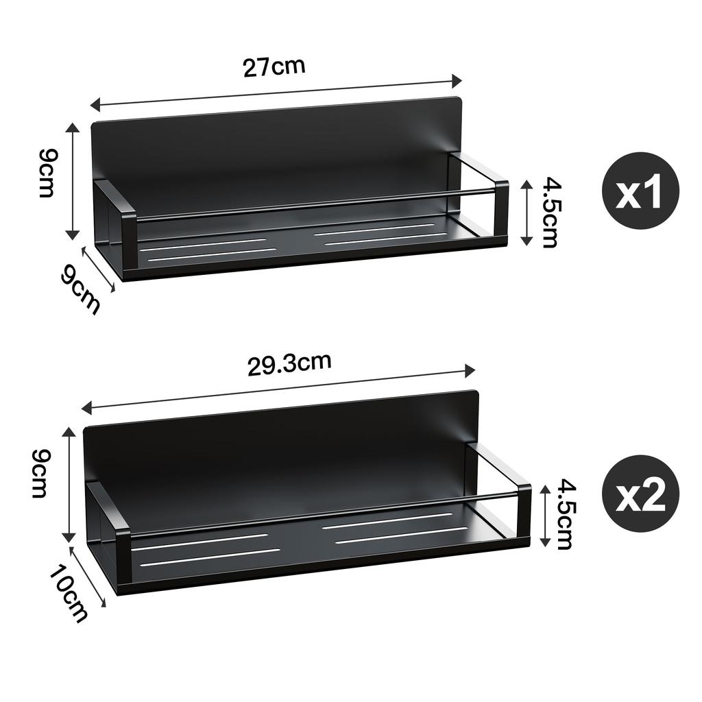 Bullthree Полка для ванной комнаты Полка для душа Полка для ванной Полка для ванной Полка для хранения Магнитная полка Адсорбционная настенная сливная труба Не требуется сверления Ржавчина