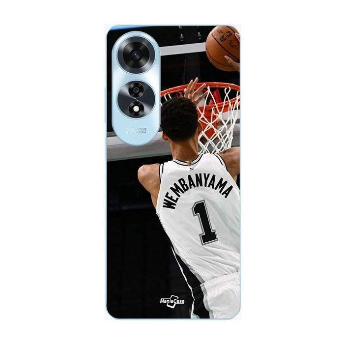 Coque pour Oppo A60 Victor Wembanyama n°1 San Antonio Spurs Dunk