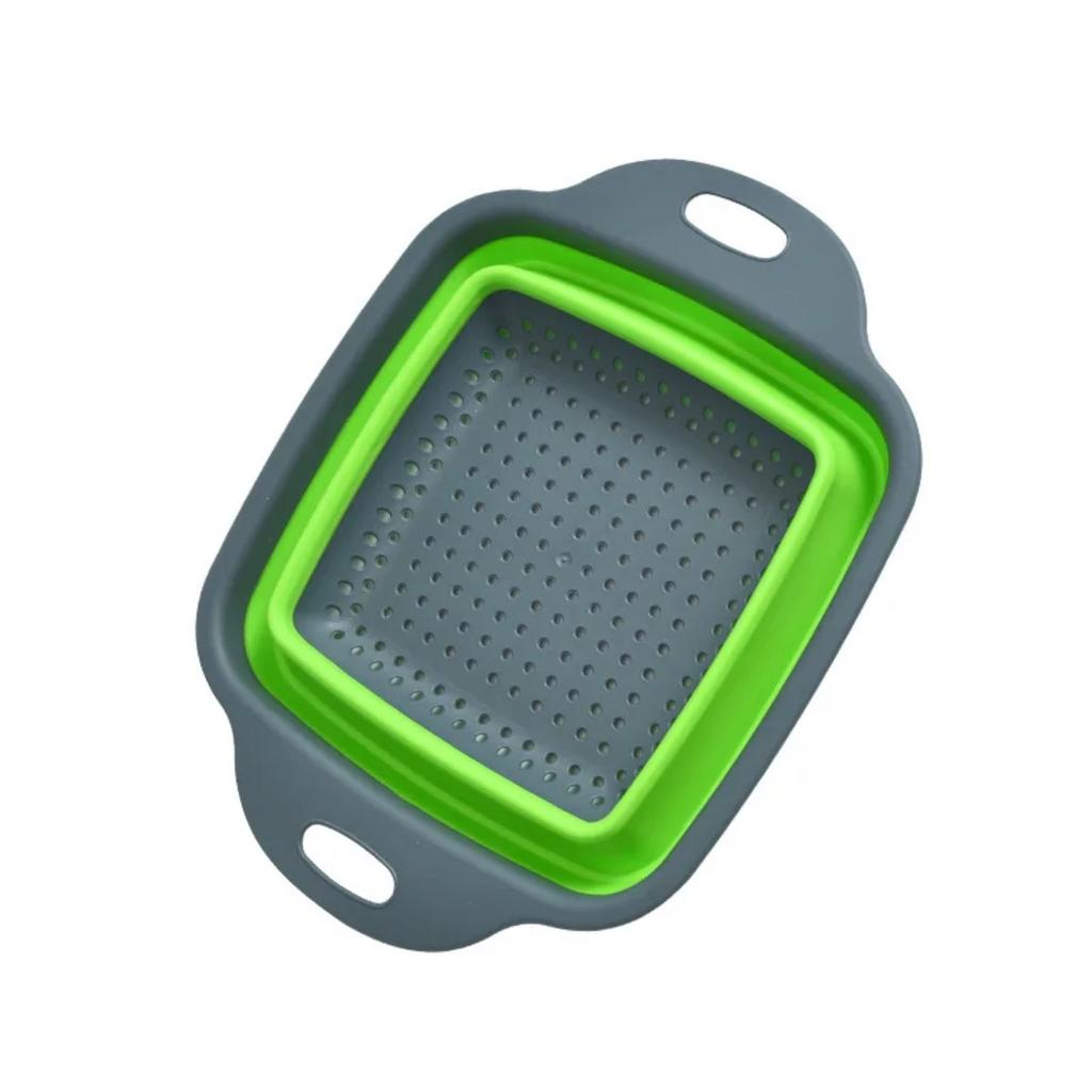 HOMZY Круглый Квадратный Складной Силиконовый Дуршлаг Корзина для Мытья Фруктов и Овощей Сито Складной Дренажер Ручка Кухонные Инструменты