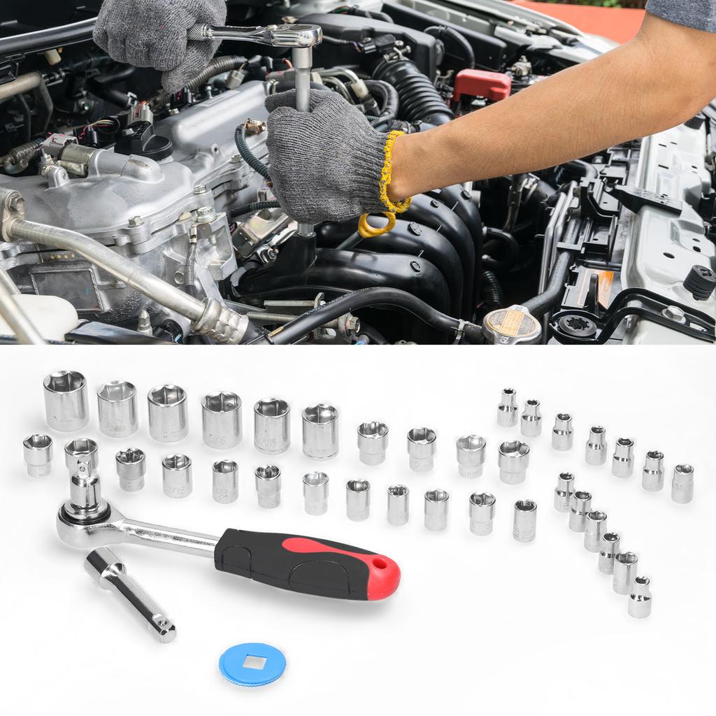 40 шт. набор розеток, практичный набор инструментов для ремонта мотоциклов, велосипедов, бытовой техники, инструменты