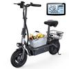 iScooter Electric Scooter F3 Adult Shopping Scooter 1000W 45km/h 10 Inch Folding Lightweight with Seat and Basket