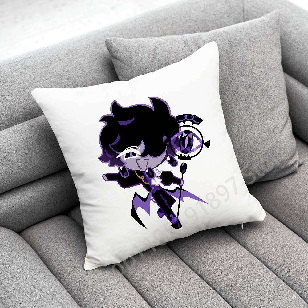 Black Sapphire Sugarfly C-Cookie Run Throw Pillow Case For 50X50Cm 40X40Cm 45X45Cm 30X30Cm Square Bedroom Pillowcase Cover
