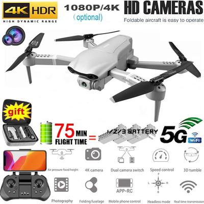 2022 F3 Складной бесщеточный радиоуправляемый дрон Квадрокоптер 4K HD Широкоугольная двойная камера Wi-Fi Видео в реальном времени FPV Полет Максимум Радиоуправляемый дрон HD Широкоугольная двойная камера