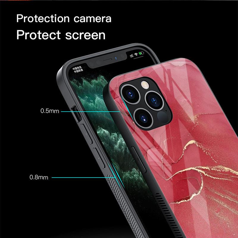 Стеклянный чехол с мраморным узором 3 для Apple iPhone 13 Pro 11 14 12 7 8 Plus SE 2022 XR X XS Max 6 6S закаленный чехол для телефона
