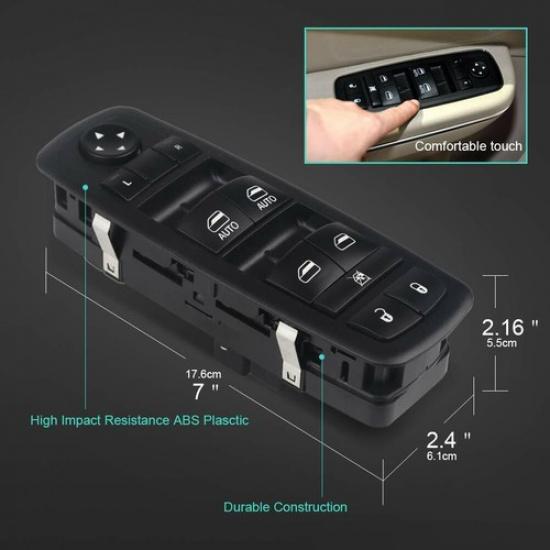 Master Power Window Switch for 2016-2018 Dodge Ram 1500 2500 3500 Driver Side
