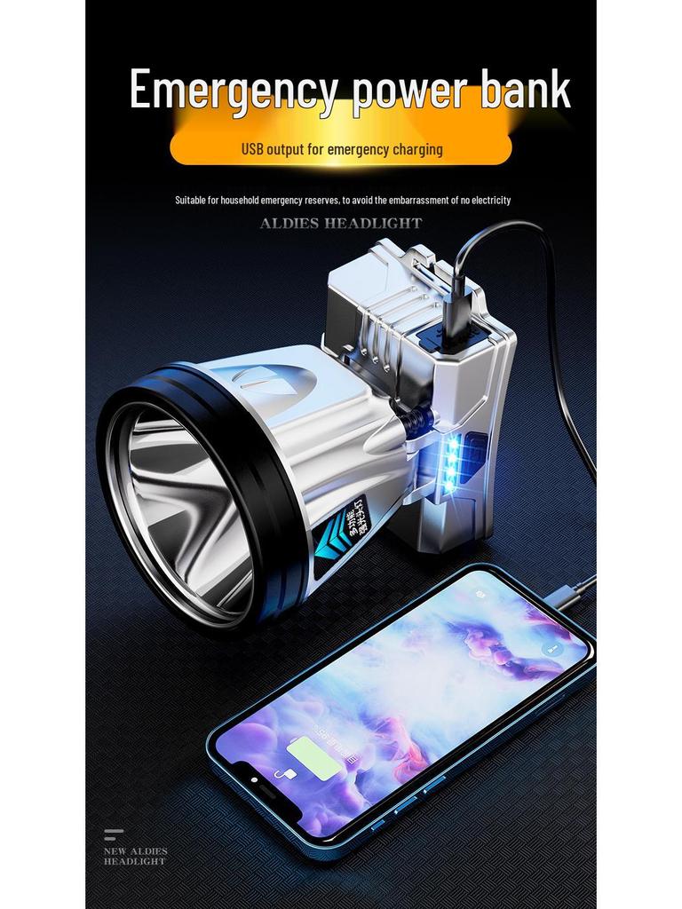 Douyin Rechargeable Long-range Headlamp: Strong Light, Lithium Battery, Perfect for Camping, Fishing, and Outdoor Adventures