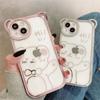 Милый мультяшный блестящий чехол с медвежьими ушками для Iphone 13 12 11 14 Pro Max Xs X 7 8 14 Plus, прозрачная задняя крышка телефона