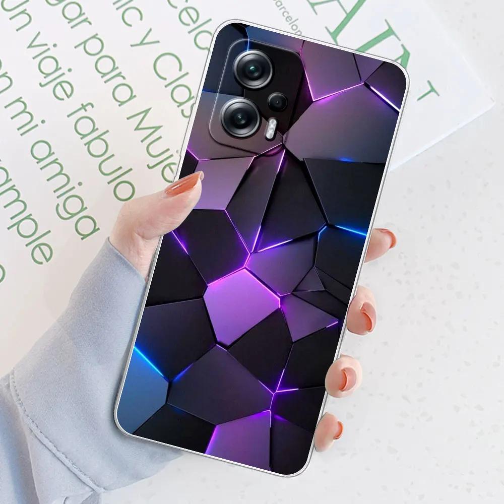 For POCO X4 GT 5G Case For Xiaomi Poco X4 GT Cover Patterned Clear Bumper TPU Silicone Soft Cases Coque For POCO X4 GT 5G Fundas