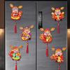 3D Shaking Head God Pendant Cute Color Printing God of Wealth Fridge Stickers Cartoon Spring Festival Magnet Sticker