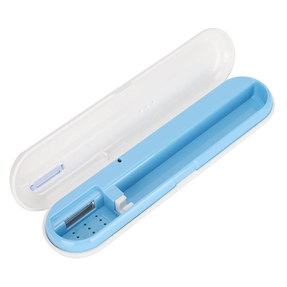 Portable USB UV Toothbrush Sterilizer Box Disinfection Toothbrush Storage HolderWhite