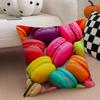 MMacaron Colors Cushion Cover Throw Pillow Cover Hidden Button Durable Polyester Chair Cushion