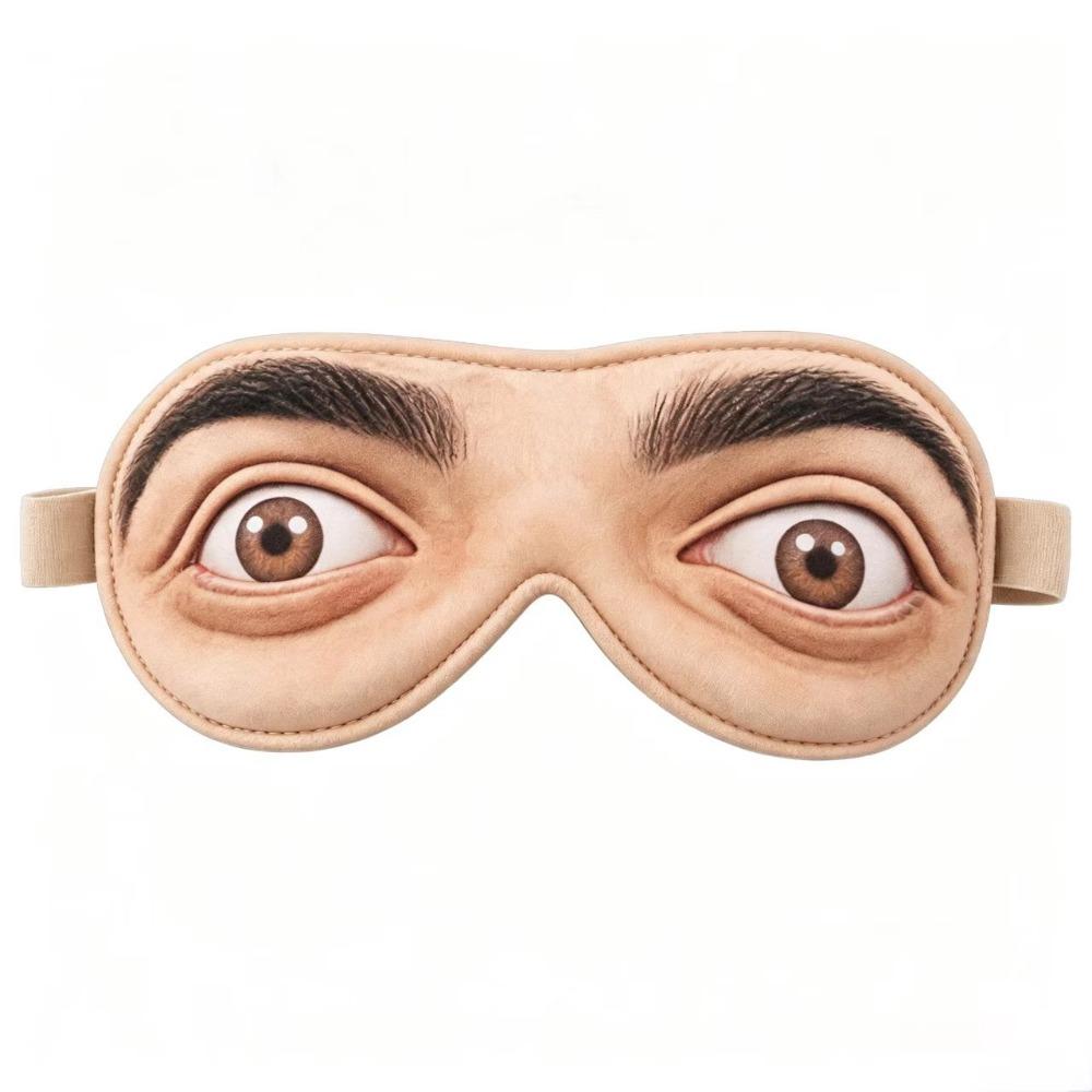Breathable Funny Sleep Mask 3D Eyeshade Cute Eyes Open Eye Mask Travel Party Rest Sleeping