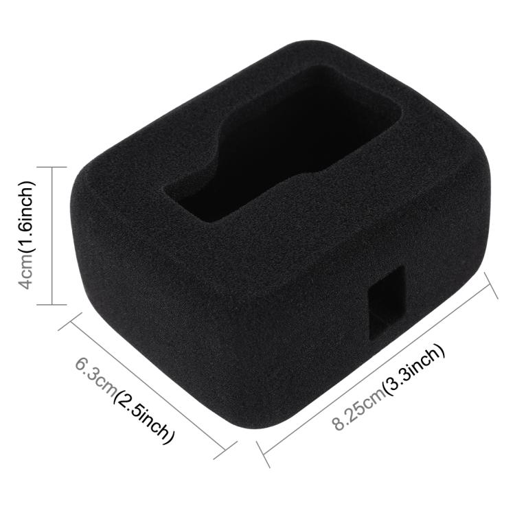 Чехол-бокс для ветрового стекла PULUZ для GoPro HERO8 Black Foam(черный)