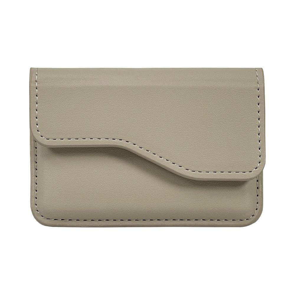 Задний карман для телефона из ПУ-кожи с магнитом для карт, кошелек для наличных, держатель для карт, простой откидной чехол для карт, мужской/женский