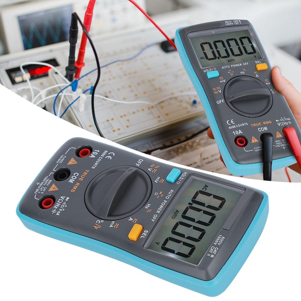 Автоматический диапазон True RMS цифровой мультиметр AC/DC напряжение сопротивление измеритель емкости для электрика