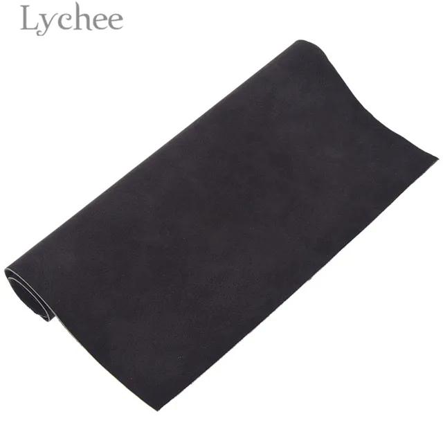 New Lychee Life 21x29cm A4 Faux Suede PU Leather Fabric For Garment Waterproof Synthetic Leather Fabric DIY Sewing Material