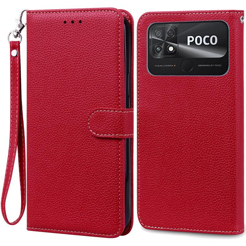 POCO C40 Case Leather Wallet Flip Case For POCO C40 Case Xiaomi POCO C40 C 40 PocoC40 Phone Cover Coque Fundas Etui Shell