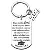 Stainless Steel Keychain for 2025 Graduation - University & High School Senior Gift In European and American Style