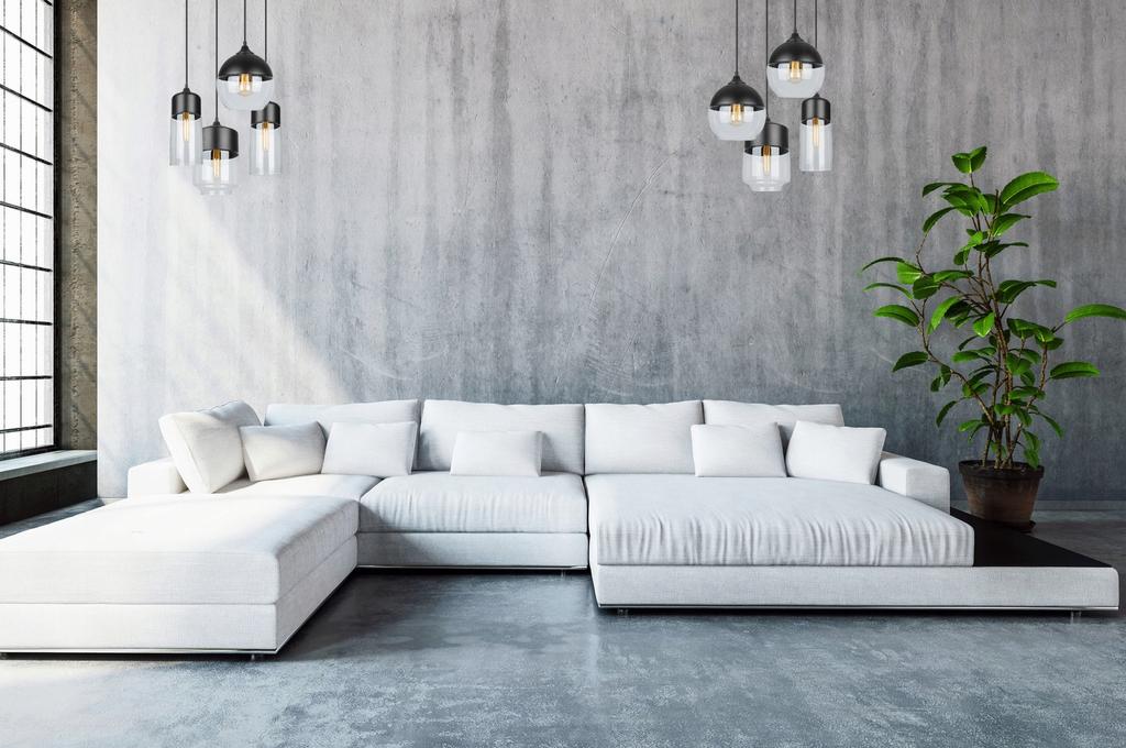 HANGING CEILING LAMP, GLASS PLAFON, LED LAMP