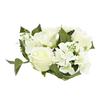 20cm Candle Holder Artificial Rose Flowers Garland Candlestick Wreath Wedding Floral Party Dining Table Arrangement Decor