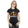 Disney Womens/Ladies Incredibles 2 Emblem Logo Cotton T-Shirt
