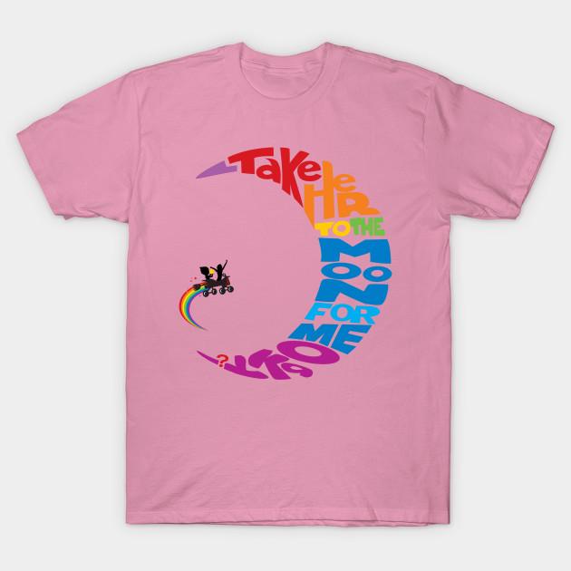 Футболка Женская Отведи Ее На Луну Для Меня Ок Принт Харадзюку Каваий Футболка Летняя С Коротким Рукавом Женская Футболка Топ Футболка