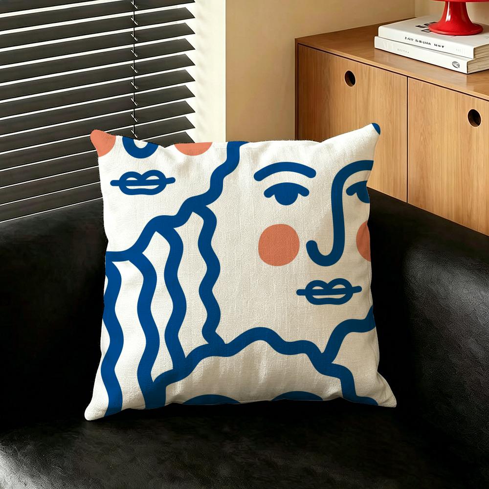 Art AAbstract FFaces Cushion Cover Creative pillowcases for interior decoration office living room home Car hot