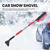 2 In 1 Snow Scraper with Large Brush Head Extendable Ice Scraper Snow Brush Portable Auto Scraper Snow Brush