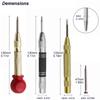 Automatic Center Punch Kerner Woodworking Metal Puncher Steel Hole Self Pin Mark Spring Loaded Dent Marker Hand Tool Carpenter