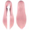 Professional 80cm Long Straight Wigs Pink Green Party Hair Accessories Synthetic Hair Cosplay Wig for Women