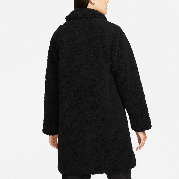 Nike Женская полярная флисовая длинная куртка Icon Clash Черная DD5089-010