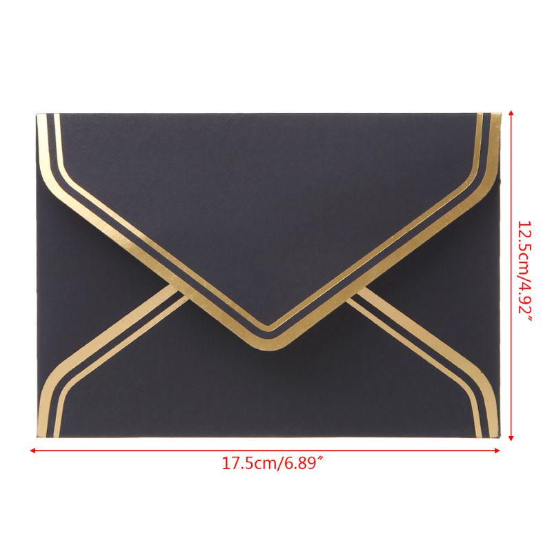 Бумажные конверты для писем в винтажном стиле 10 шт