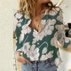 Women Shirts Spring Fall Long Sleeve Lapel Button Up Oversized Shirt Ladies Casual Plus Size Blouse Top White Black