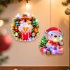 Colorful Lights Christmas Luminous Pendant Cartoon Christmas Decorations Pendant Kids Gift