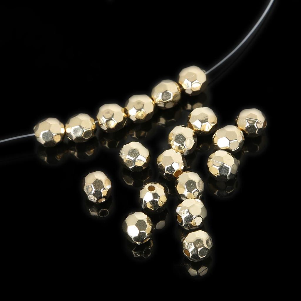 100-500Pcs Acrylic CCB Faceted Geometry Seed Spacer Beads for Jewelry Making DIY Bracelet Necklaces