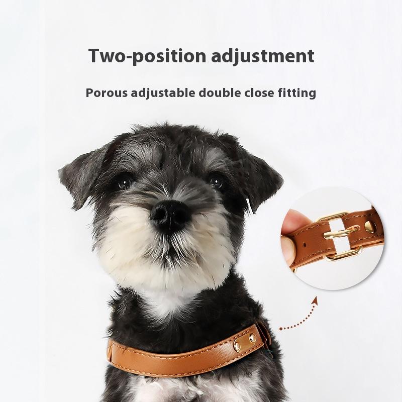 Loudik Водонепроницаемая кожаная шлейка для груди собаки, набор поводков для питомца, универсальные товары для домашних животных для маленьких и средних собак