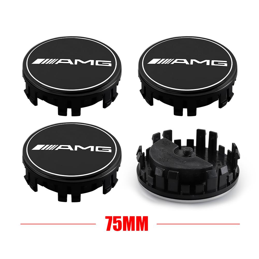 75mm Wheel Center Cover Stickers Hub Cap Accessories For Mercedes Benz W212 W213 W214 W210 GLK GLS W203 W204 W211 AMG CLS ML C36