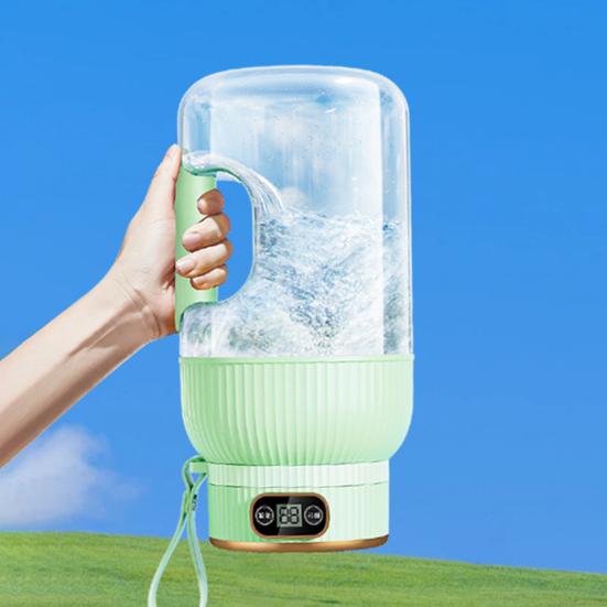 Multifunctional Portable Juicer Cup with Digital Display Large-Capacity USB Rechargeable Cordless Smoothie Blender