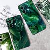 Чехол с тропическим зеленым листом для Redmi Note 13 Pro Plus 9 10 11 12 Pro 10S 11S 12S Redmi 12 9C 10C 12C 13C