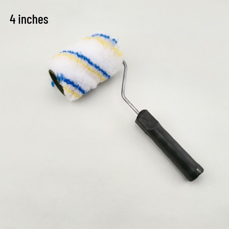 Валик для латексной краски - 4", 6", 9" Сине-желтая полоса, Длинный ворс