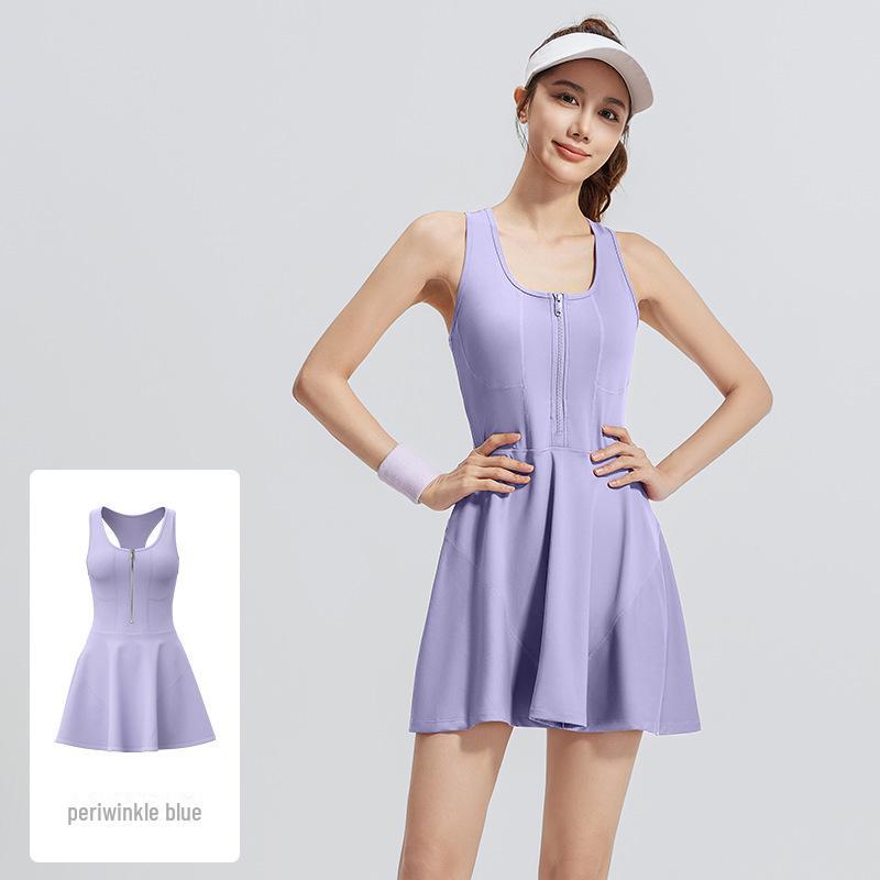 Спортивная юбка на молнии Juyitang: Защита от воздействия окружающей среды, идеально подходит для бега и фитнеса