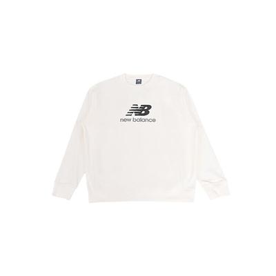 New Balance Толстовки Унисекс Белые С Круглым Вырезом Средней Плотности MT51531-SST