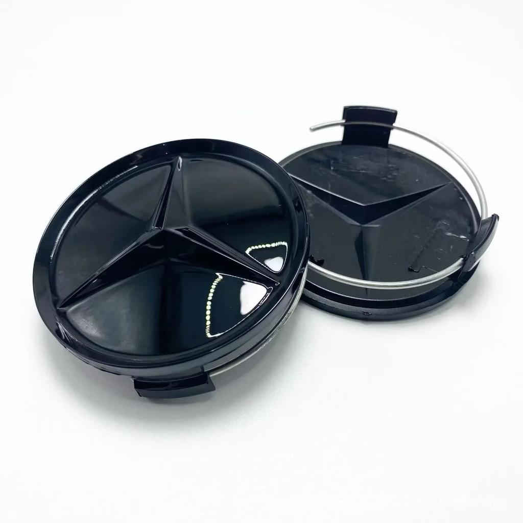4PCS 75MM Car Wheel Center Hub Caps Tire Rim Covers Auto Accessories For Mercedes Benz CLA A180 W108 AMG CLK W201 W212 W213 W220