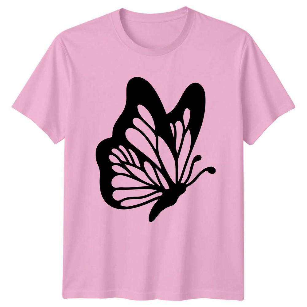 Minimalist Butterfly Silhouette TShirt Butterflies Nature Gift For Him And Her