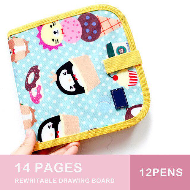 Мягкая меловая доска, волшебная доска, набор для рисования, моющиеся акварельные ручки, детская образовательная игрушка