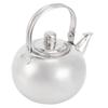 304 Stainless Steel Teapot Flat Bottom Induction Cooker Water Kettle Tea Pot with FilterSilver 16cm 1.2L